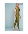 Olive Off The Shoulder Bandage Jumpsuit