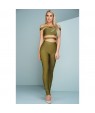 Olive Off The Shoulder Bandage Jumpsuit