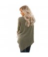 Coffee Soft Faux Poncho High Neck Sweater