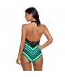 Green Fish Scale Mermaid Maillot Teddy Swimwear