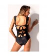 Black Socialite Off Shoulder Knot Back Monokini