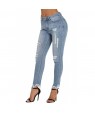 Medium Blue Wash Fringe Affair Flare Jeans