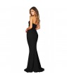 Black Strapless Sweetheart Neckline Mermaid Gown